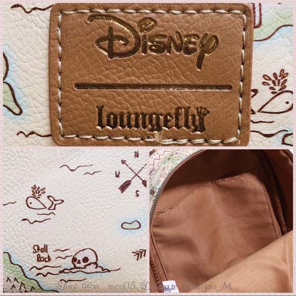 🚨Loungefly Peter Pan Neverland Map Backpack - Picture 6 of 8